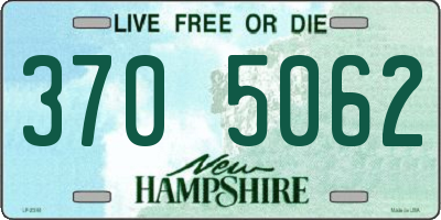 NH license plate 3705062