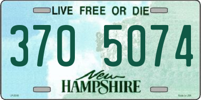 NH license plate 3705074