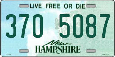 NH license plate 3705087