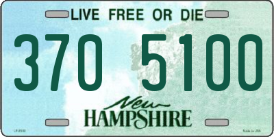 NH license plate 3705100