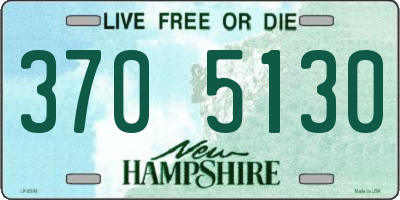 NH license plate 3705130
