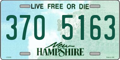 NH license plate 3705163