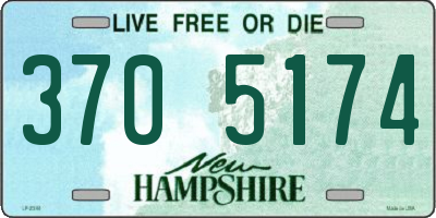 NH license plate 3705174
