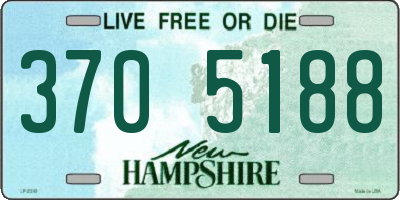 NH license plate 3705188