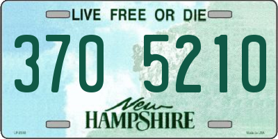 NH license plate 3705210