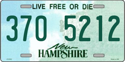 NH license plate 3705212