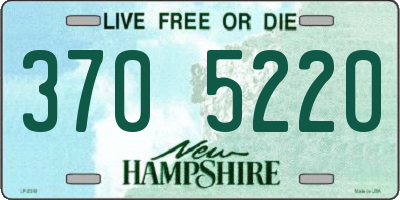 NH license plate 3705220