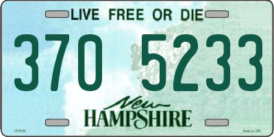 NH license plate 3705233