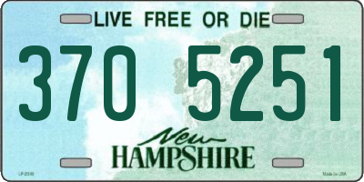 NH license plate 3705251