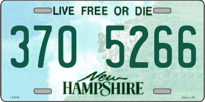 NH license plate 3705266
