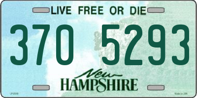 NH license plate 3705293