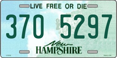 NH license plate 3705297