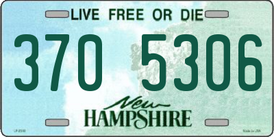 NH license plate 3705306