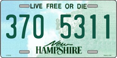 NH license plate 3705311