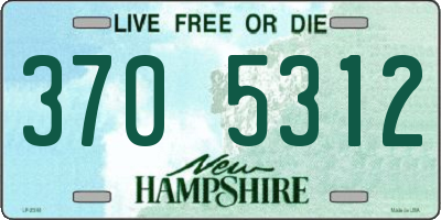 NH license plate 3705312
