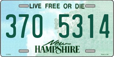 NH license plate 3705314