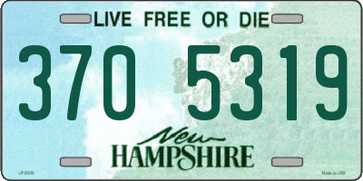 NH license plate 3705319