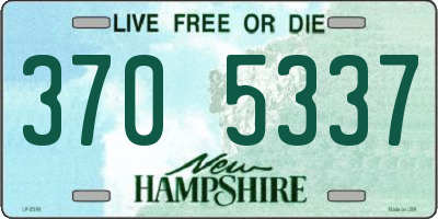 NH license plate 3705337