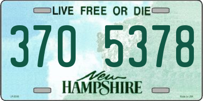 NH license plate 3705378
