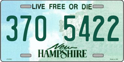 NH license plate 3705422