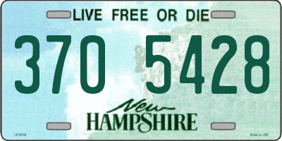 NH license plate 3705428
