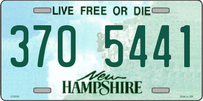NH license plate 3705441