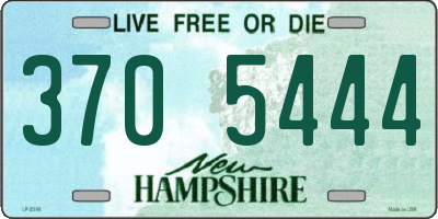 NH license plate 3705444