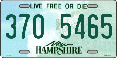 NH license plate 3705465