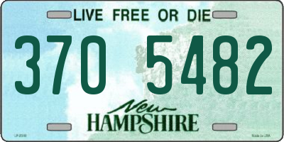 NH license plate 3705482