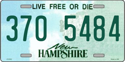 NH license plate 3705484