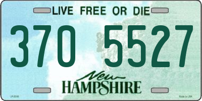NH license plate 3705527