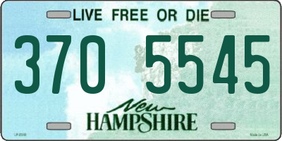 NH license plate 3705545