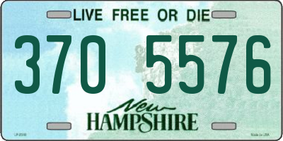 NH license plate 3705576