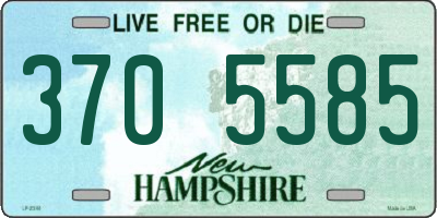 NH license plate 3705585