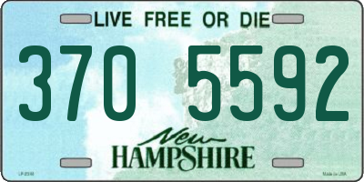 NH license plate 3705592