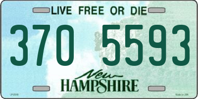 NH license plate 3705593