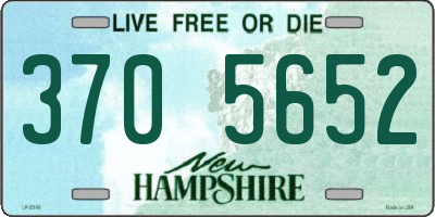 NH license plate 3705652
