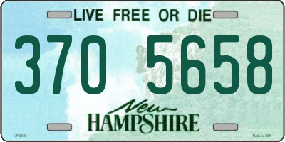 NH license plate 3705658