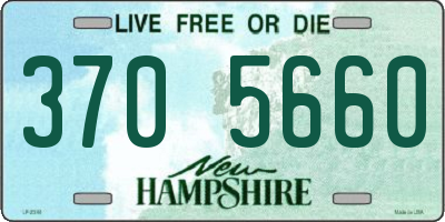 NH license plate 3705660