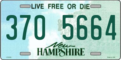 NH license plate 3705664
