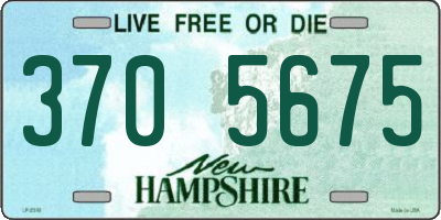NH license plate 3705675