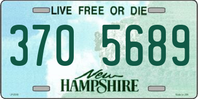 NH license plate 3705689