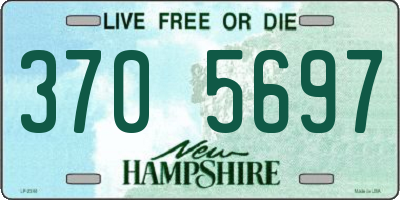 NH license plate 3705697