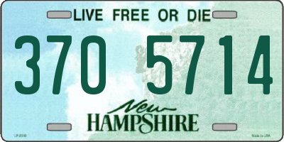 NH license plate 3705714