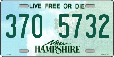 NH license plate 3705732