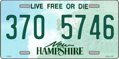 NH license plate 3705746