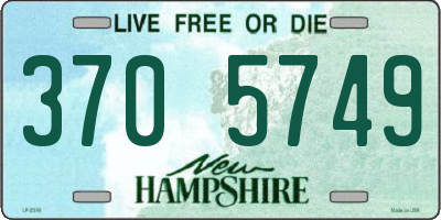 NH license plate 3705749