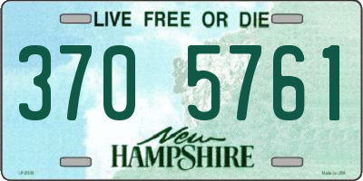 NH license plate 3705761