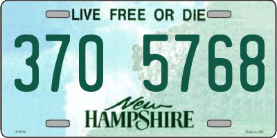 NH license plate 3705768