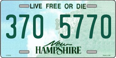 NH license plate 3705770